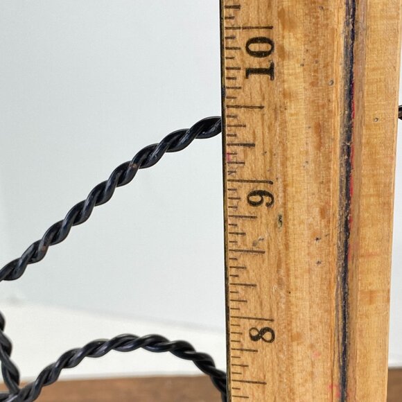 Vintage Wire and Wood Heart Design Bench Doll Display - Picture 11 of 11